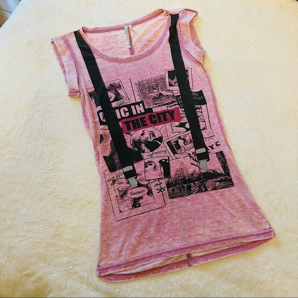 Pink Rocker Sleeveless Top - Picture 4 of 8